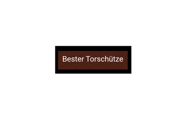 Fußballfigur Kicker P20 - Silber / Schwarz / 15 cm / Montage