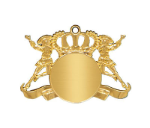 Karnevalsorden F216 - Gold / Höhe: 75mm