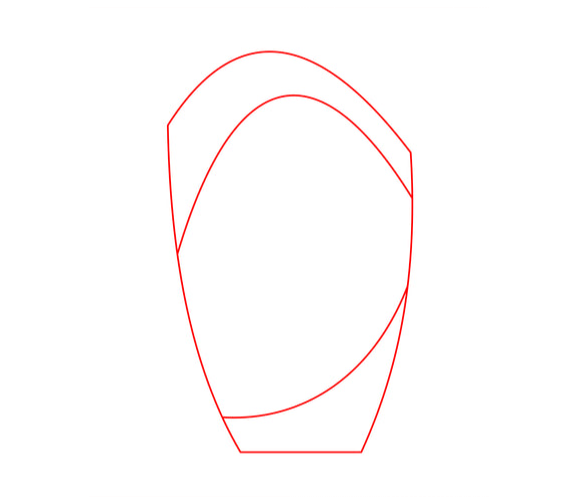 Glaspokal W55 rot - Rot/Transparent / 18.5 cm