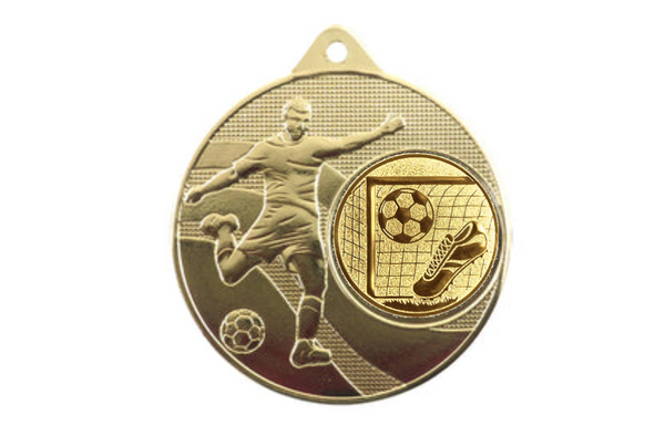 Medaille Fußball 396 Ø 50 mm - Gold / 50 mm