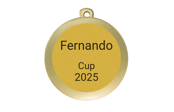 Medaille Fußball D112A Ø 50mm - Gold / 50 mm