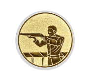 Glas Pokal 8808 Blau Schild & Emblem - Transparent Blau / 20.5 cm