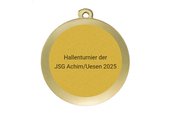 Medaille Fußball D112A Ø 50mm - Gold / 50 mm