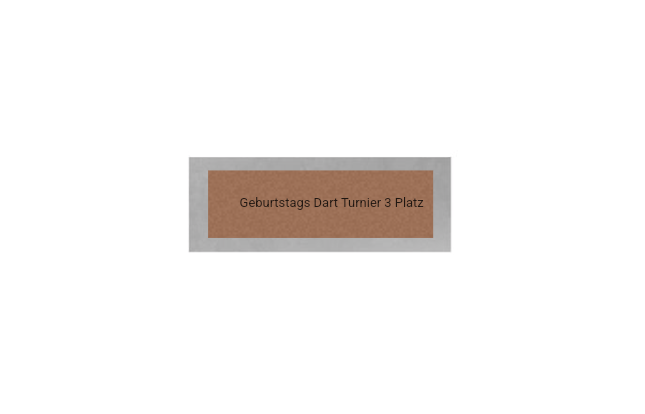 Dart Pokal PFS_009 - 22.5 cm / Silber Mehrfarbig