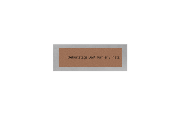 Dart Pokal PFS_009 - 22.5 cm / Silber Mehrfarbig