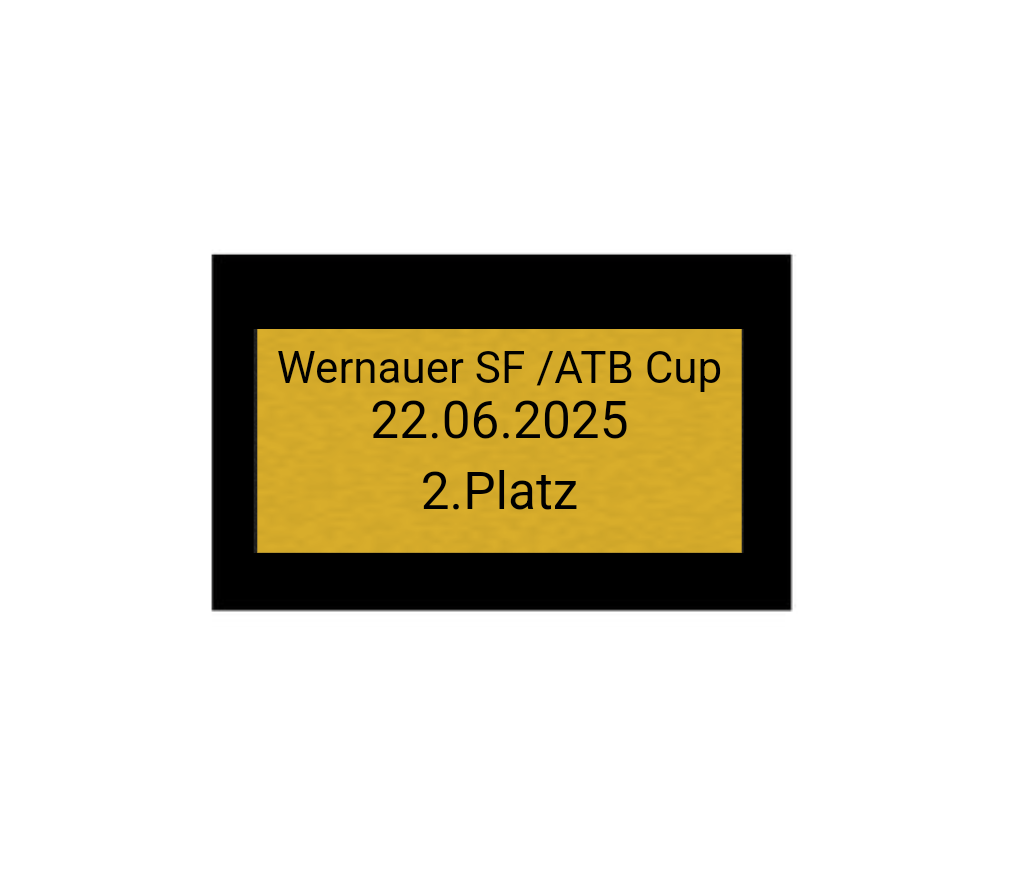 Fußball Pokal 85-3 teilweise begrenzt! - Silber Gold / 36 cm