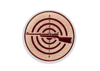 Glastrophäe 136-2 Schild & Emblem - Bunt / 22 cm