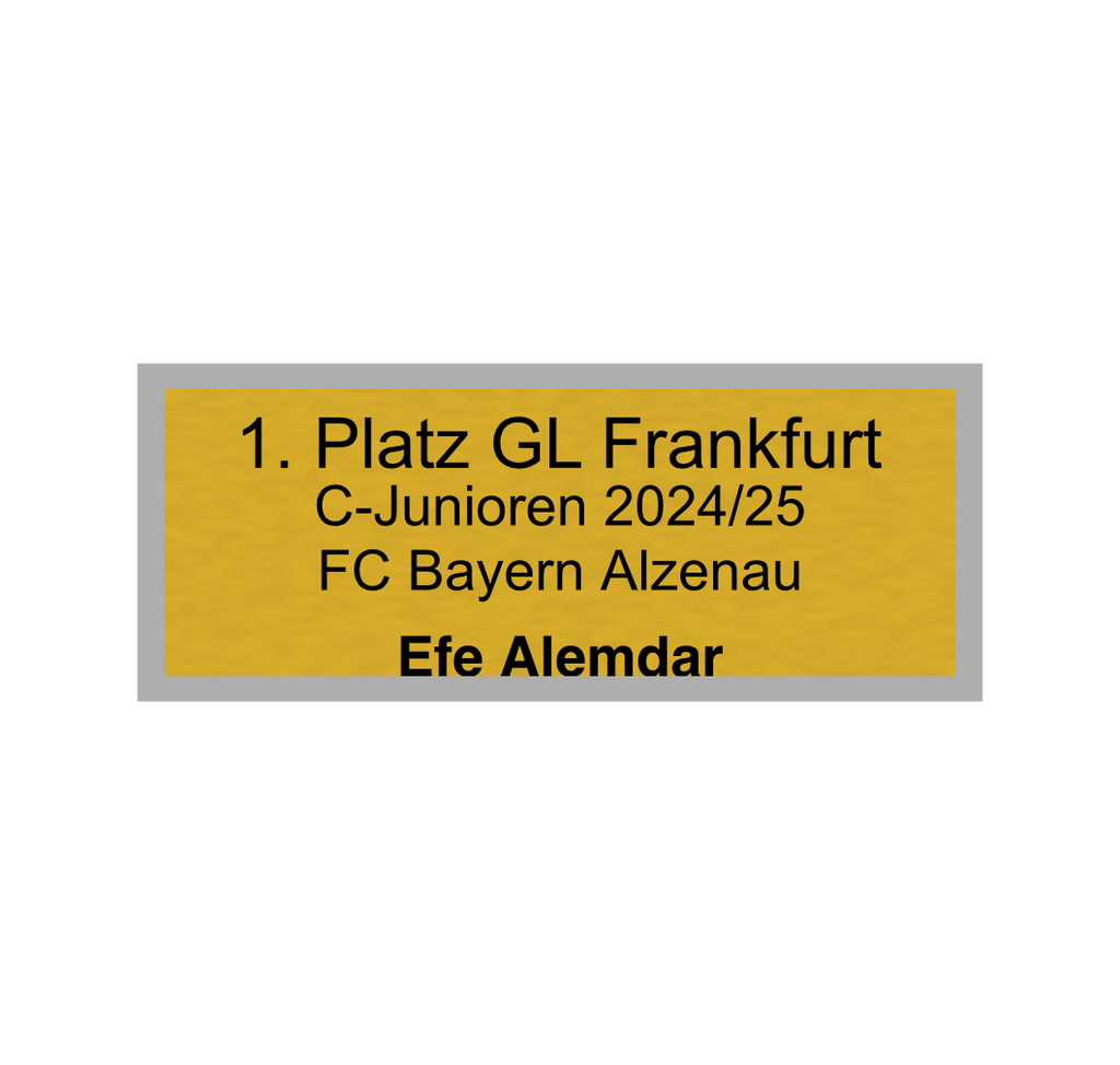 Fußball Pokal 0951 - 24 cm / Gold/Blau