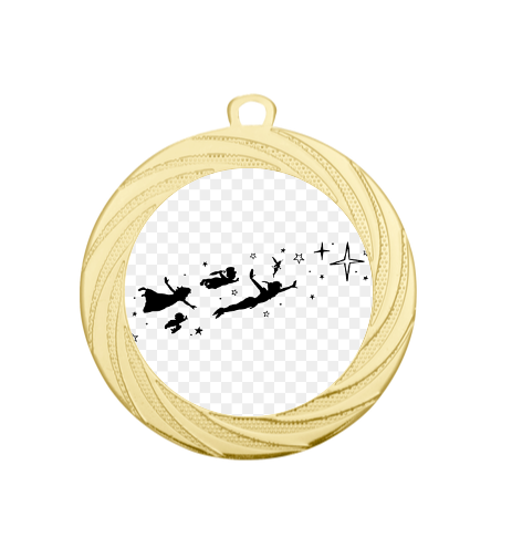 Medaille DI7001 Ø 70mm - Gold / 70 mm