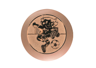 Glastrophäe 136-4 Schild & Emblem - 13 cm / Blau