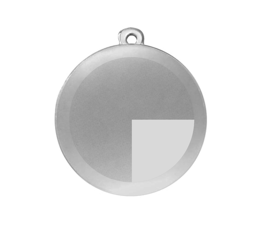 Medaille Basketball  MMC6850 Ø 50mm - Silber / 50 mm