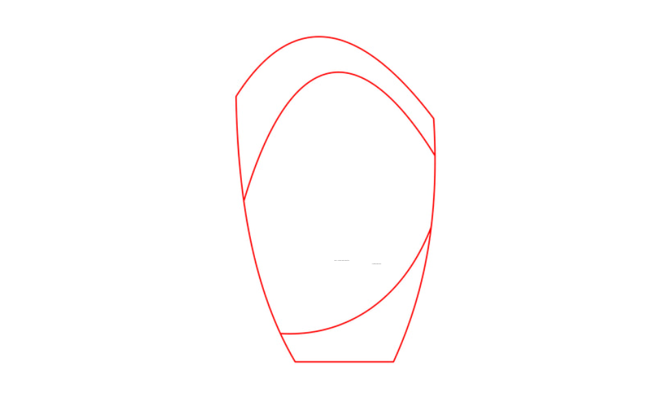 Glaspokal W55 rot - Rot/Transparent / 20.5 cm