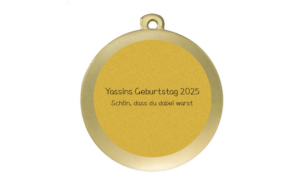 Medaille Fußball D112A Ø 50mm - Gold / 50 mm