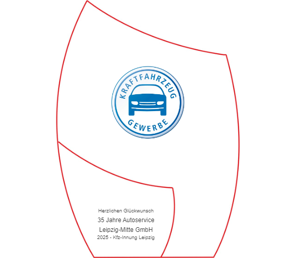 Glas Pokal Blau 8808-L - Transparent Blau / 16.5 cm / Laser-Gravur