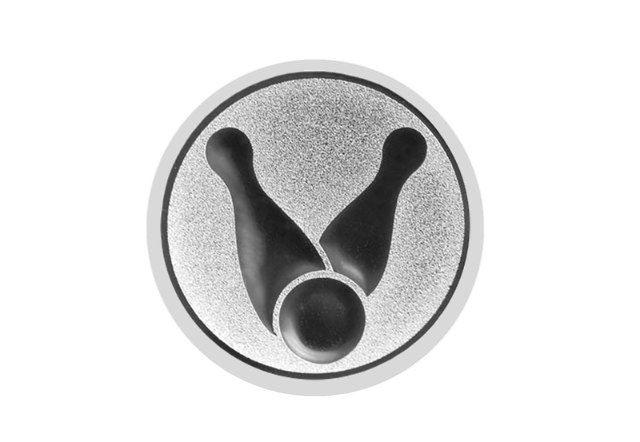 Glas Pokal 8805 blau Schild & Emblem - Silber Blau / 16 cm