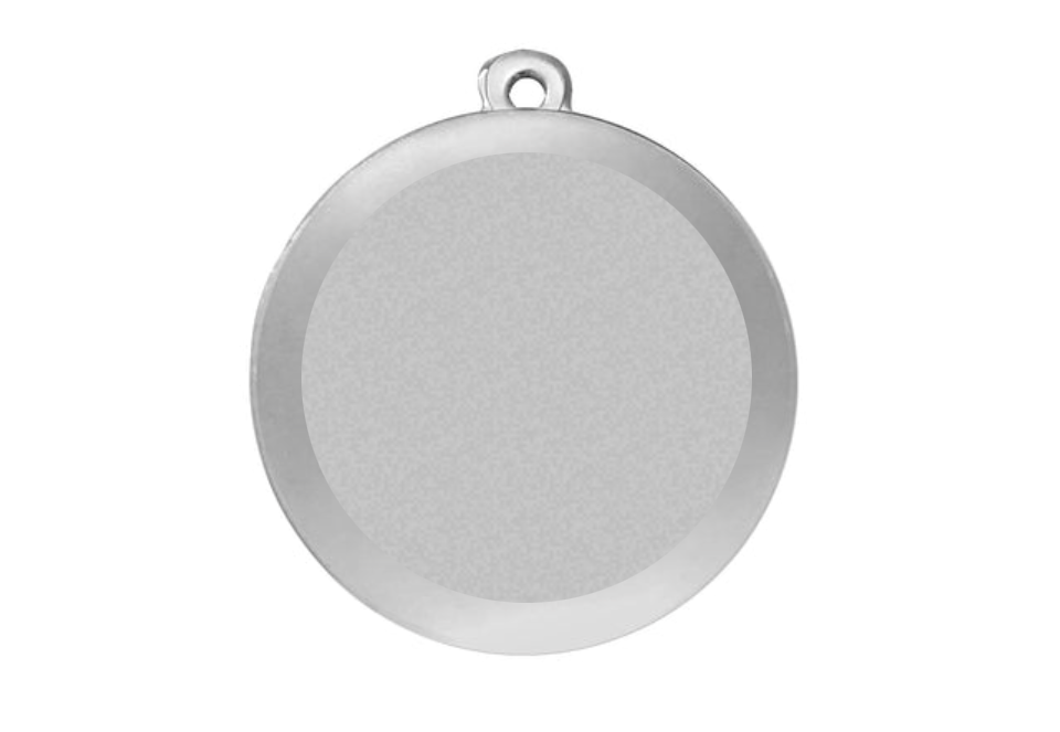 Medaille Fußball BS.ME75 50 mm - Silber / 50 mm