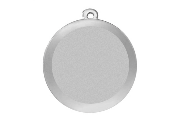 Medaille Fußball BS.ME75 50 mm - Silber / 50 mm