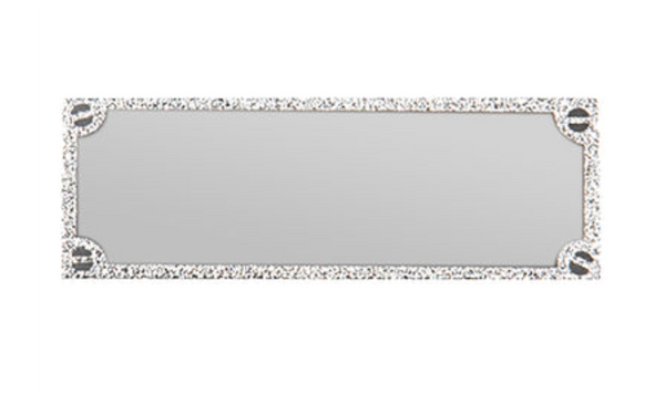 Gravurschild edel in Silber - Silber / 50 x 18 mm
