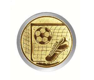 Fußball Pokal  3947x - Silber Gold / 13.5 cm