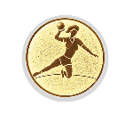 Glastrophäe 136-4 Schild & Emblem - 13 cm / Blau