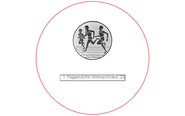 Holzmedaille aus Birke MN70 - Birke natur / 60/70mm / Laser-Gravur