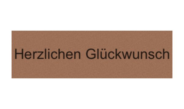 Gravurschild Bronze selbstklebend - Bronze / 50 x 15 mm