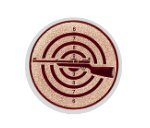 Glas Pokal 8805 blau Schild & Emblem - Silber Blau / 16 cm