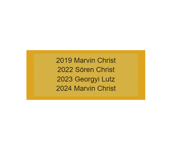 Gravurschild Gold selbstklebend - Gold / 60 x 25 mm