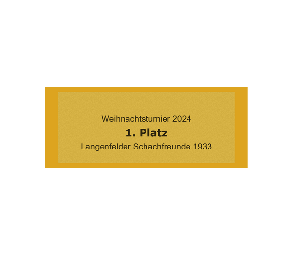 Gravurschild Gold selbstklebend - Gold / 50 x 20 mm