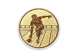 Glas Pokal 8805 blau Schild & Emblem - Silber Blau / 16 cm