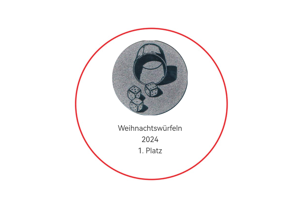 Holz Medaille 