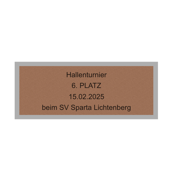 Fußball Pokal 0951 - 24 cm / Gold/Blau