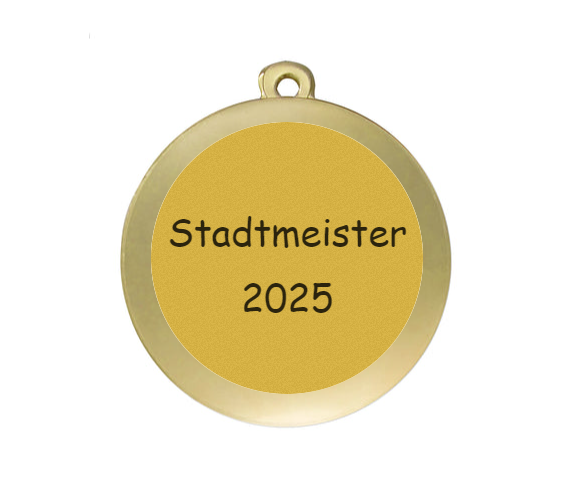 Medaille Fußball D112A Ø 50mm - Gold / 50 mm