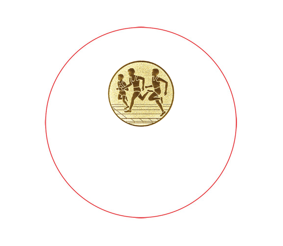 Holzmedaille aus Birke MN70 - Birke natur / 90/100mm / Laser-Gravur