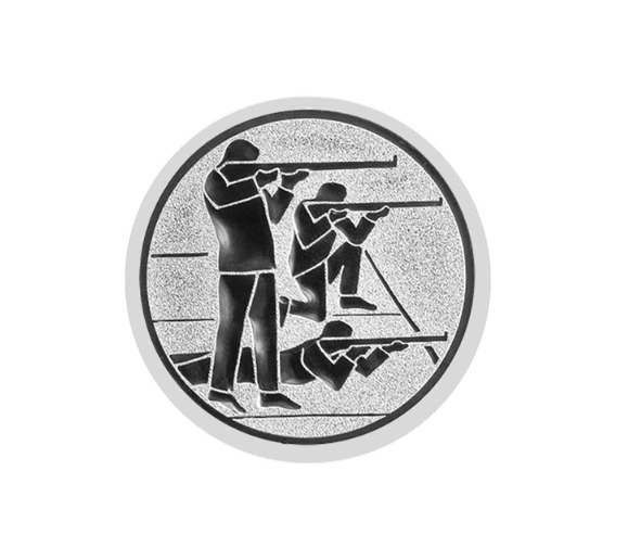 Glas Pokal 8805 blau Schild & Emblem - Silber Blau / 18 cm