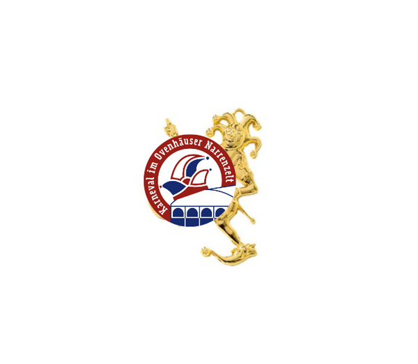 Karnevals Medaille 9033/9022 - Gold / 10 cm