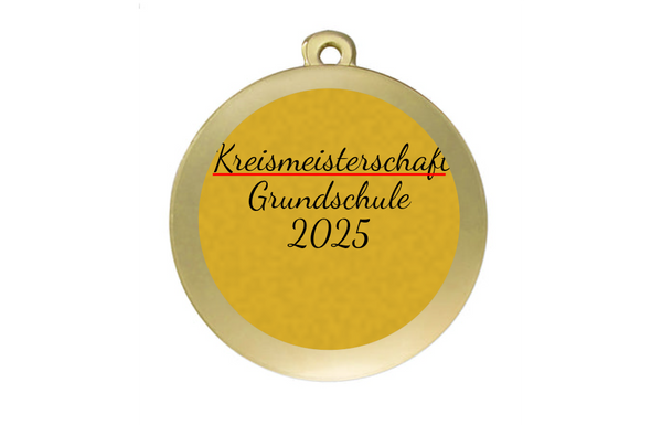 Frauen Fußball NZ18D  Ø 50 mm - Gold / 50 mm