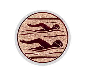 Glas Ständer W19x Schild & Emblem - 17.5 cm / Auswahl Blau