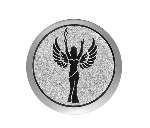 Glas Pokal 137-1 Schild & Emblem - Silber / 19 cm