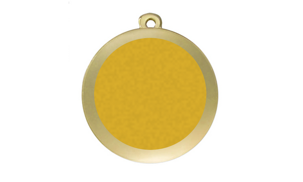 Medaille Fußball D101 / 59x39 mm - Gold / 59x39 mm