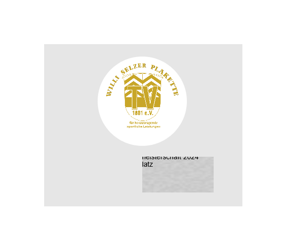 Ehrentafel 187-2 - Gold/Blau / 22 x 18 cm