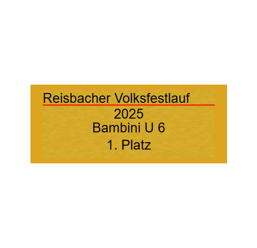 Gravurschild Gold selbstklebend - Gold / 50 x 20 mm