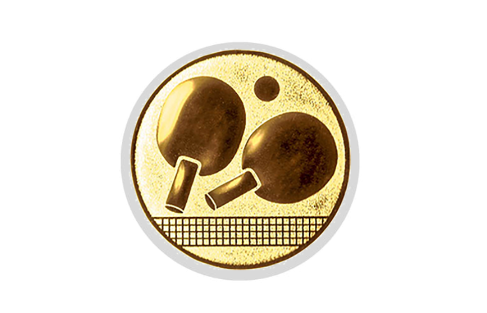 Glastrophäe 136-3 Schild & Emblem - 22 cm / Blau Spiegelglas