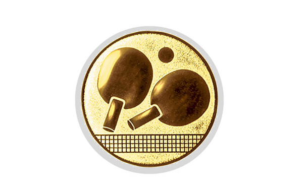 Glastrophäe 136-3 Schild & Emblem - 22 cm / Blau Spiegelglas