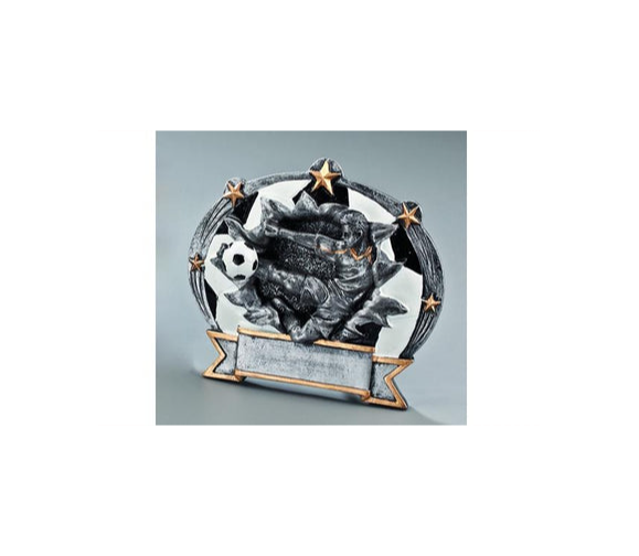 Fußballplakette 3763 - Mehrfarbig / 17 cm