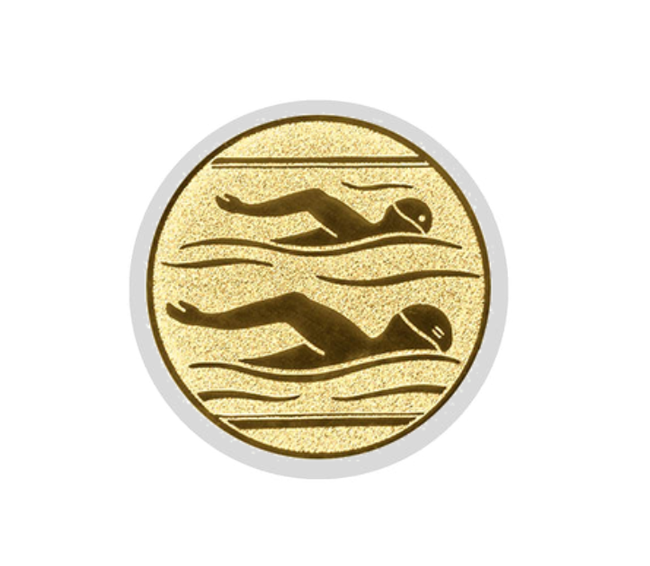 Glastrophäe 136-2 Schild & Emblem - Bunt / 18 cm