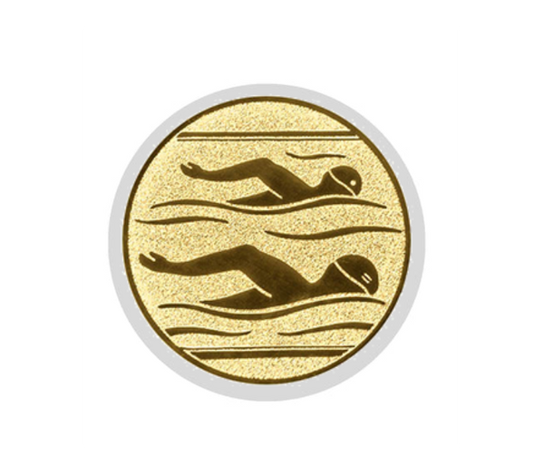 Glastrophäe 136-2 Schild & Emblem - Bunt / 18 cm