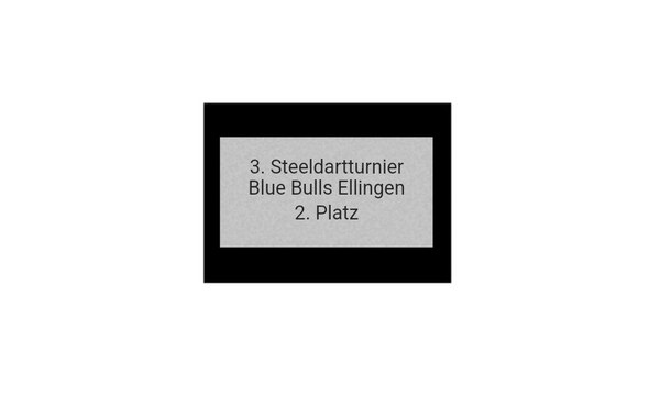 Pokalserie X161 Dart - Silber Mehrfarbig / 26.5 cm