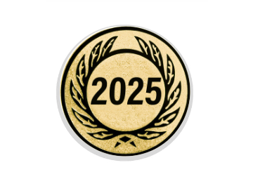 Glastrophäe 136-3 Schild & Emblem - 18 cm / Blau Spiegelglas