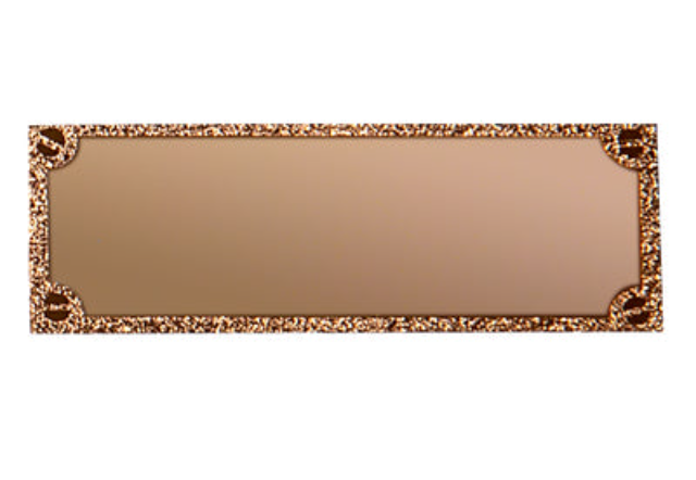 Gravurschild edel in Bronze - Bronze / 73 x 28 mm